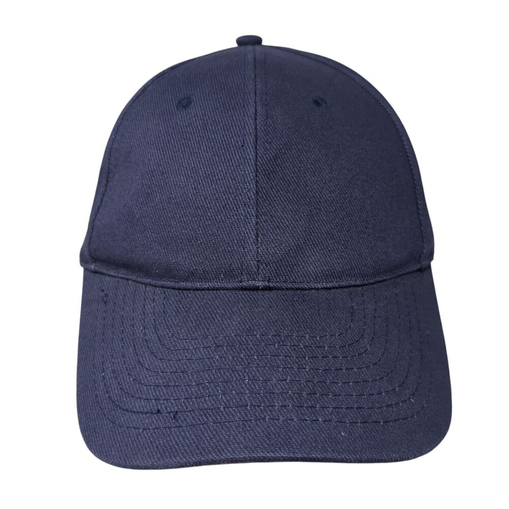 Basic Editions Slideback Hat Blue One Size Adjustable Solid Blank